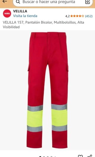 Pantalón de trabajo Velilla 157 bicolor