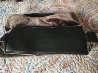 Bolso de terciopelo con estampado floral
