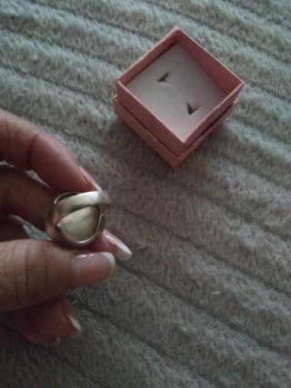 Anillo Plata Nacar Ovalado