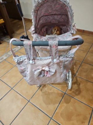Cochecito Muñecas De Cuevas Rosa