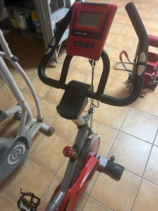 Bicicleta Spinning Roja y Negra