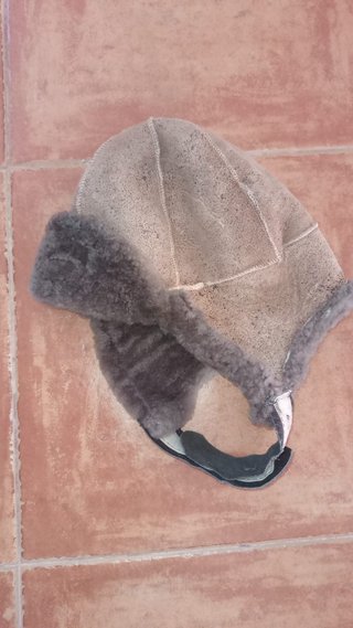 Gorro piel borrego natural artesanal
