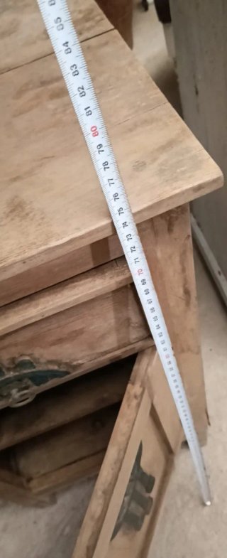 Mesita antigua madera y metal
