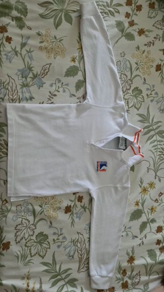 Polo Blanco Manga Larga Talla 5