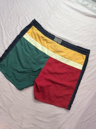 Vintage Bañador corto multicolor con logo