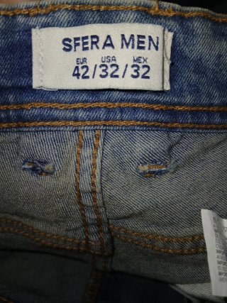 Pantalones H&M Regular Gris Talla 33/32