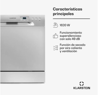 Lavavajillas Compacto Klarstein Plata