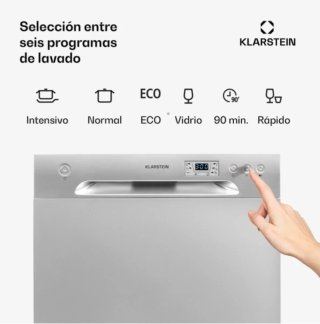 Lavavajillas Compacto Klarstein Plata