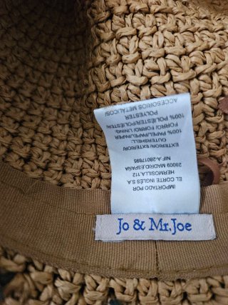 Sombrero de paja para playa