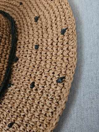 Sombrero de paja para playa