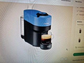 Cafetera Nespresso Vertuo Pop Pacific Blue