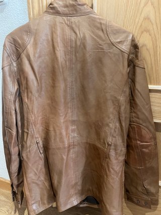 Cazadora Cuero Hackett London Talla M Marrón