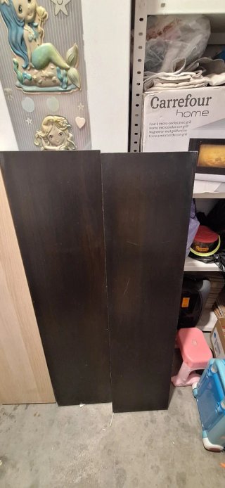 4 Estanterías LACK Ikea Negras Madera