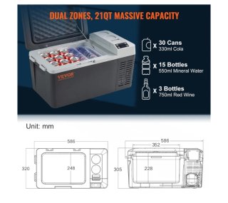 Nevera 12V/24V/220V Camper
