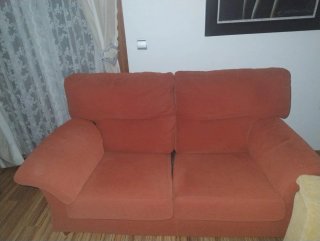 Sofá 2 plazas naranja