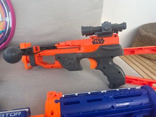 Lote 3 Nerf con accesorios