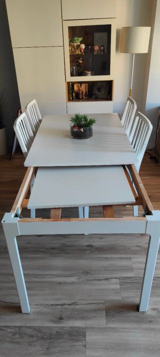 Mesa Comedor IKEA Blanca + 4 Sillas