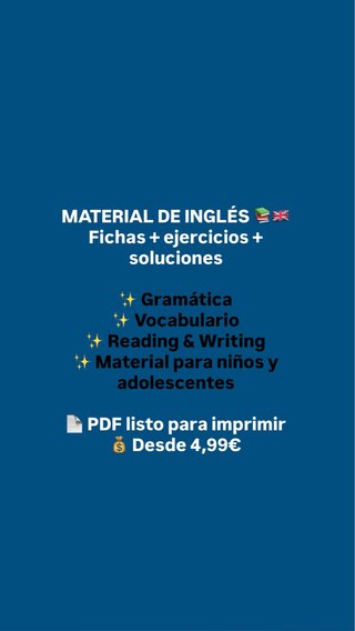 Material de Inglés