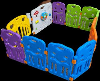 Parque infantil con juegos