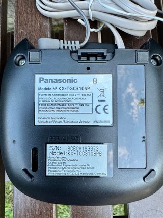 Teléfono Inalámbrico Panasonic KX-TGC310SPB Negro