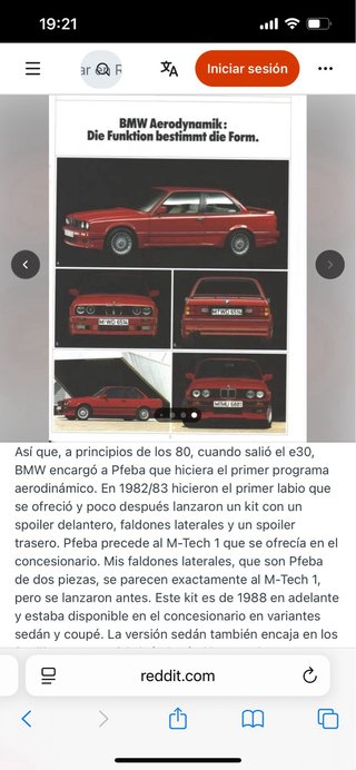 Kit Carrocería BMW E30 Pfeba