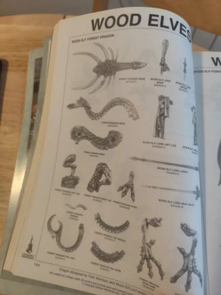 Warhammer fantasy dragon elfos silvanos