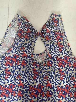 Vestido playero estampado