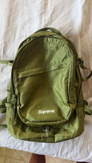 Mochila Supreme Box Logo Verde