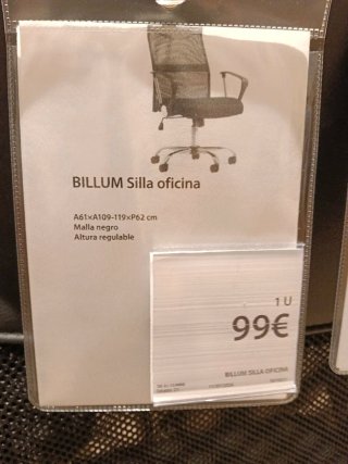 Silla de oficina ergonómica negra BILLUM de JYSC