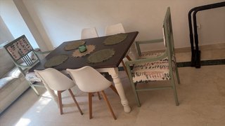 Sillas de comedor con estampado floral