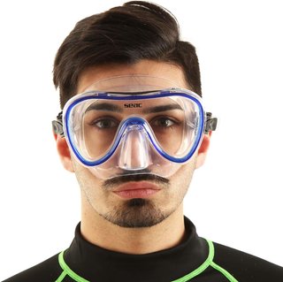 Máscara de snorkel y buceo marca Seac modelo Salin