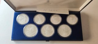 5 Estuches Plata Juegos Olímpicos Moscú 1980 URSS