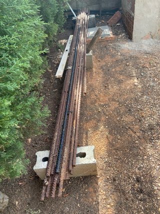 Ferralla para construcción, barrones de 3metros.