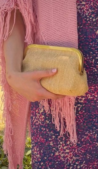 Bolso de fiesta dorado