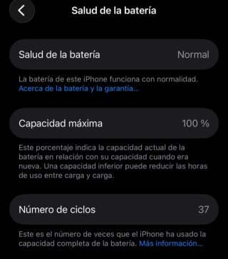 iPhone 15 128GB Negro - Batería 100% + Garantía