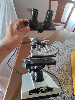 Microscopio Binocular Profesional URA Technic 107