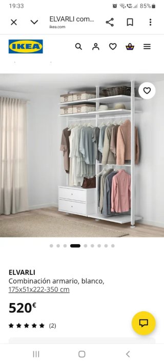 Combinación Armario Blanco Ikea