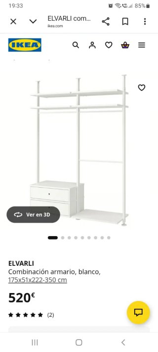 Combinación Armario Blanco Ikea