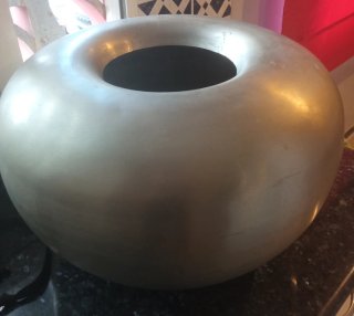 Macetero de aluminio grande