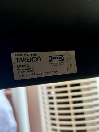 Mesa IKEA TÄRENDÖ Negra 110x67cm