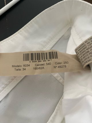 Pantalón pitillo blanco Massimo Dutti