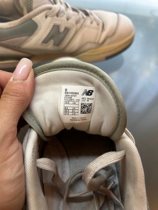 New Balance 550 bianche e grigie
