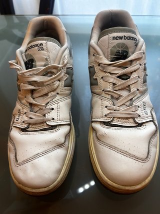New Balance 550 bianche e grigie