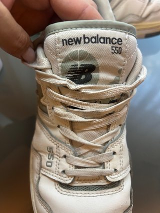 New Balance 550 bianche e grigie