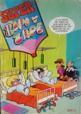 LOTE 5 TEBEOS SUPER ZIPI ZAPE.LOS PERROS.