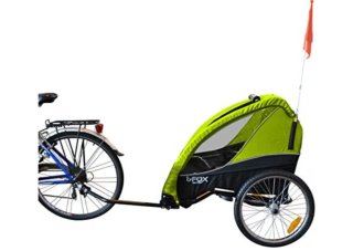 Carro remolque 2 niños bici plegable