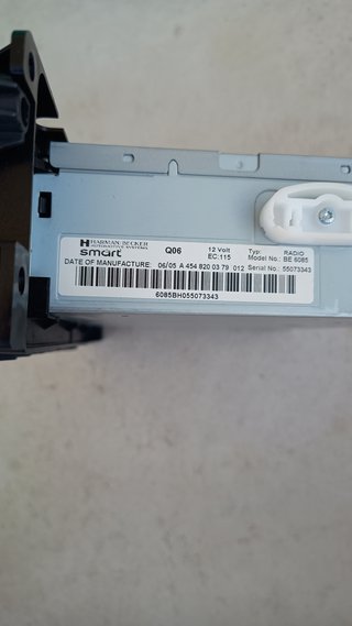 Radio CD original Smart Forfour 2004-2006