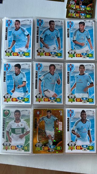 Lote 8 Cartas Celta de Vigo Adrenalyn XL 2013/14