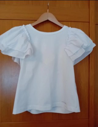 Camiseta blanca Monnalisa Made in Itay