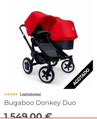 Bugaboo Donkey Duo Gemelar Rojo